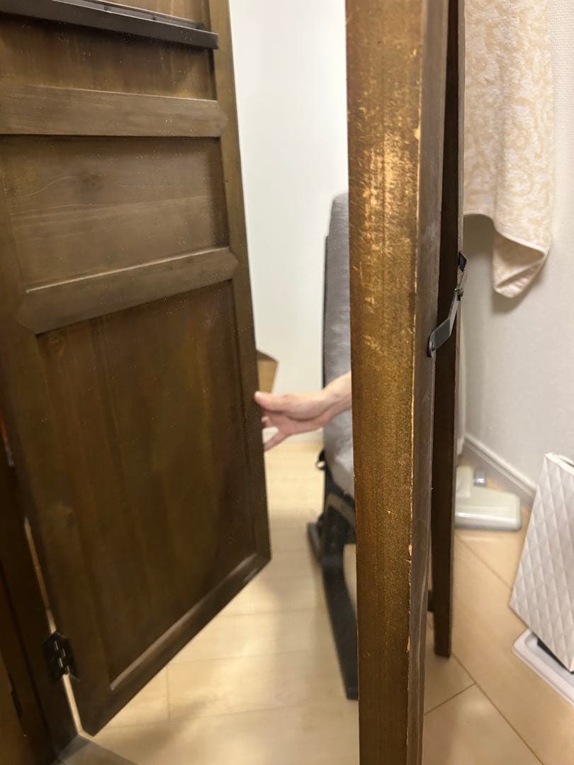 姿見　ドア　扉　レトロ　アンティーク