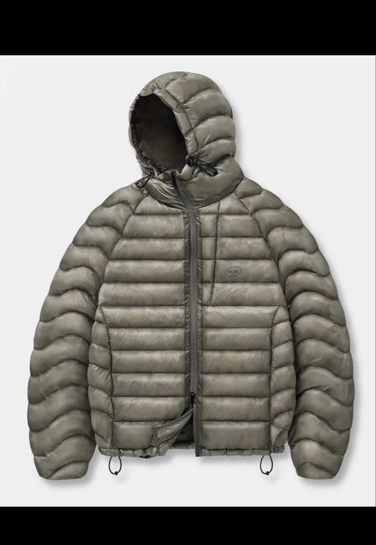 VLAD ライトシェル グリーン ダウン ジャケット グレー MUSINSA