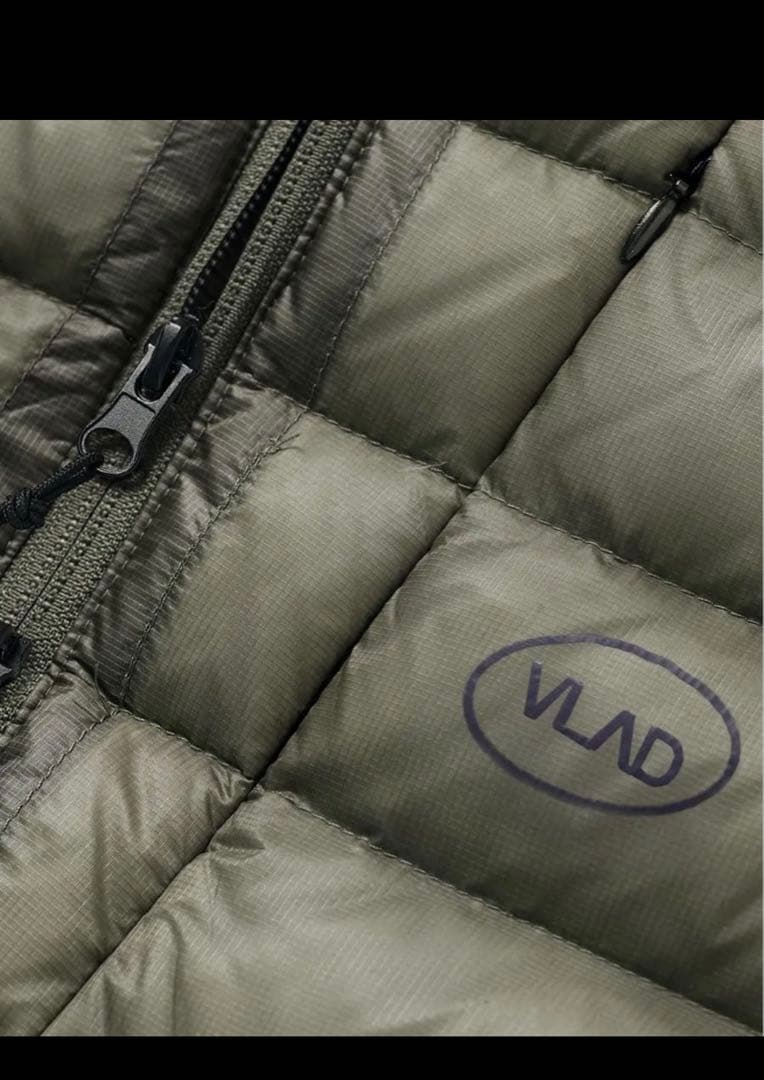 VLAD ライトシェル グリーン ダウン ジャケット グレー MUSINSA
