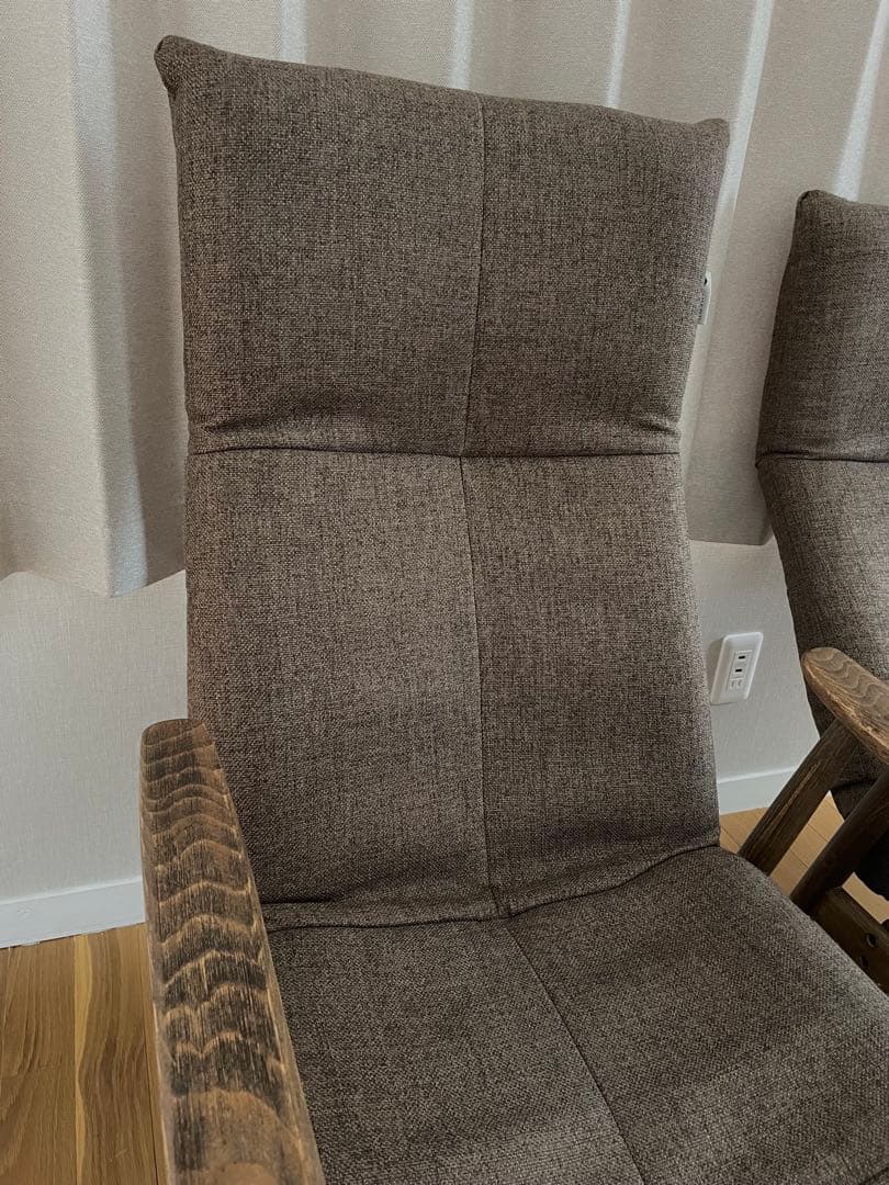 Musou Furniture リクライニング1人掛け 2脚 オットマン