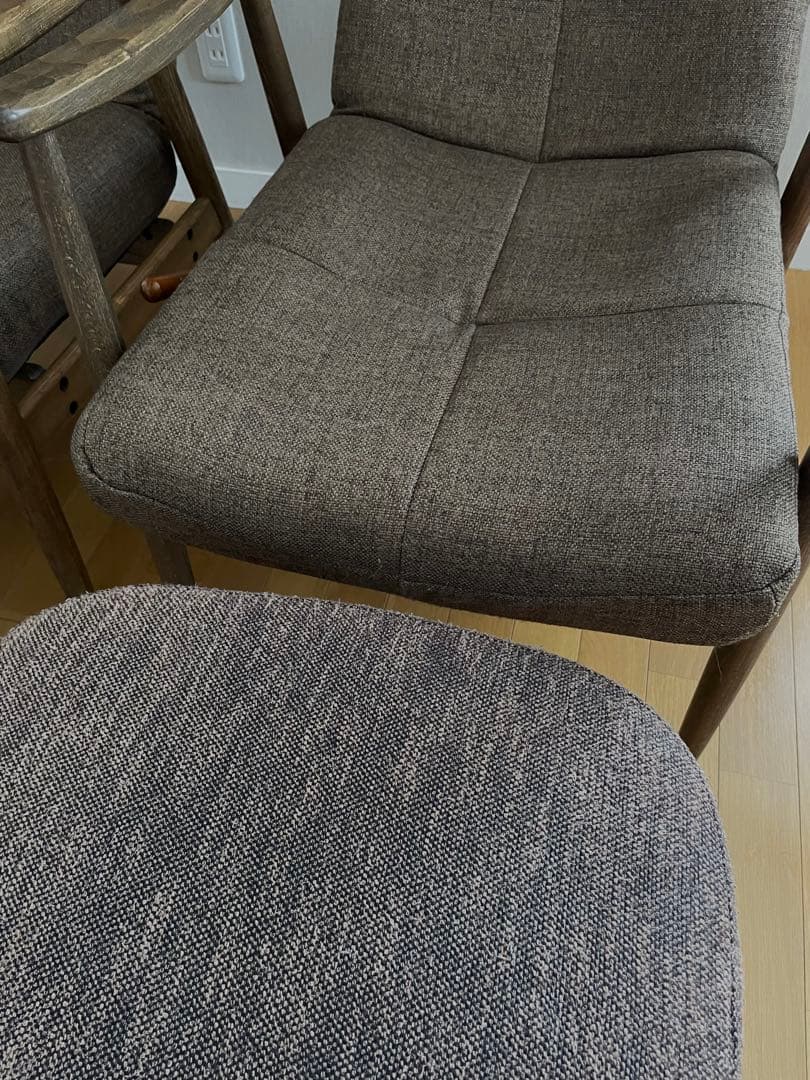 Musou Furniture リクライニング1人掛け 2脚 オットマン