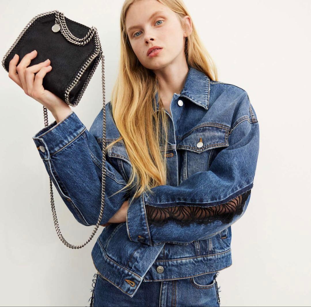 極美品【Stella McCartney】ファラベラタイニートートバッグブラック