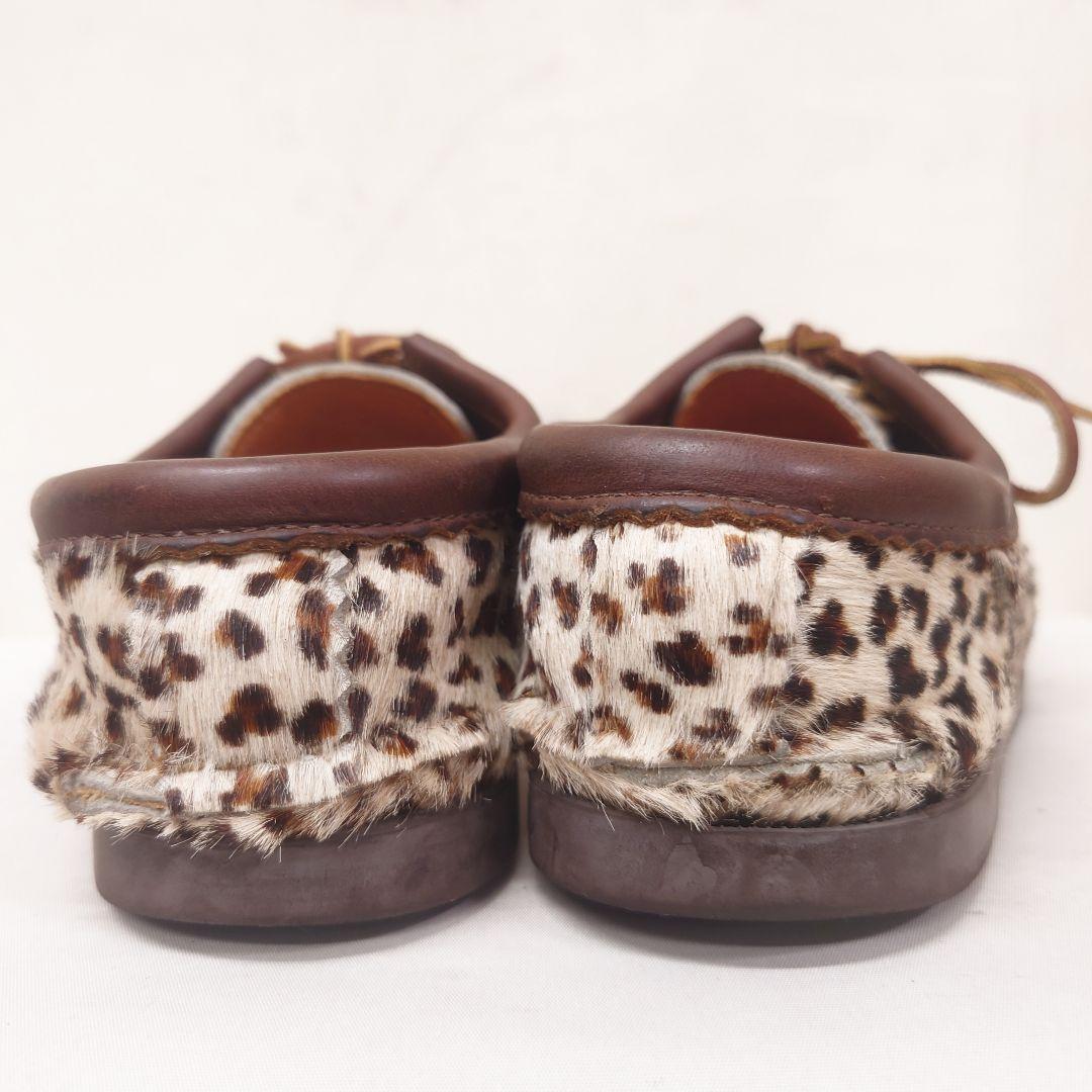 ユケテンYuketen◇ヒョウ柄モカシンシューズレオパードデッキシューズ