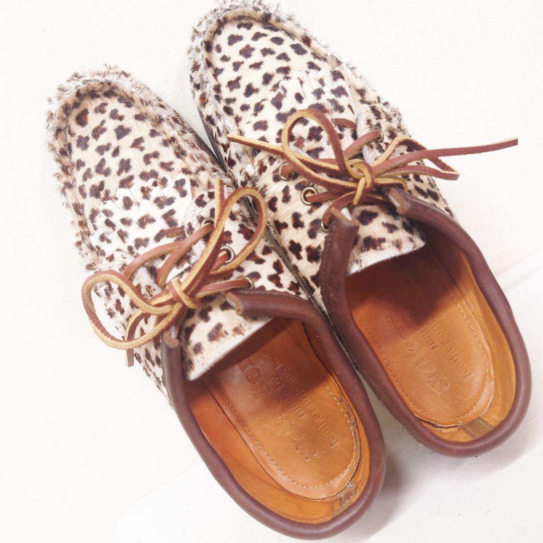 ユケテンYuketen◇ヒョウ柄モカシンシューズレオパードデッキシューズ