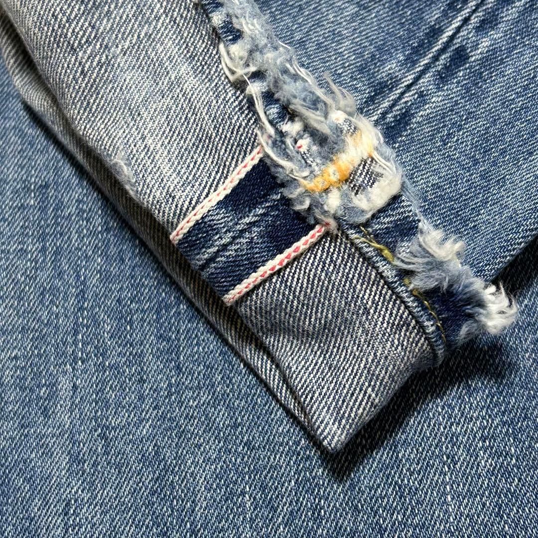 W34 LEVI'S 501XX 1955年復刻 日本製 BIGE 赤耳 デニム