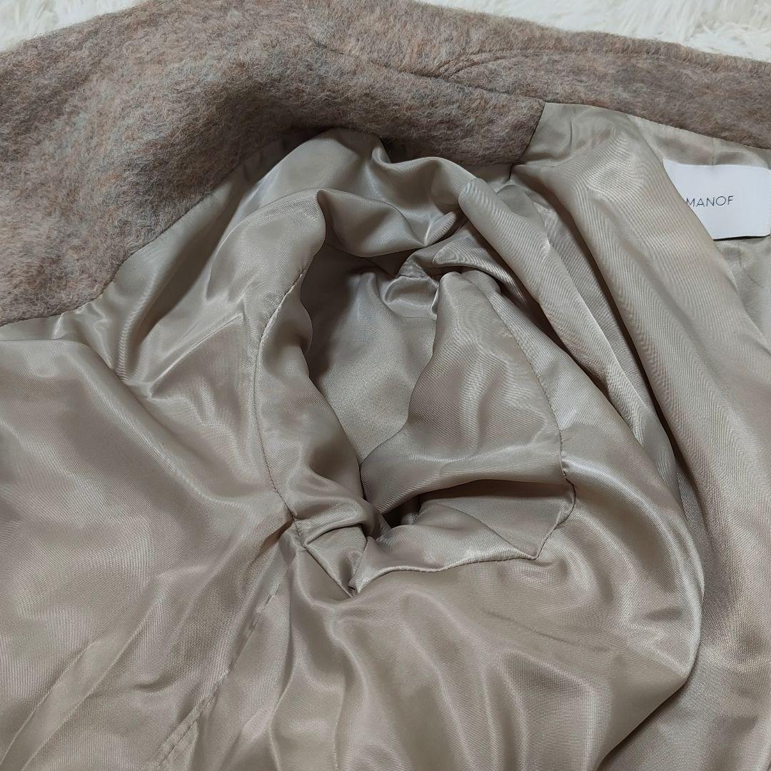 ジャケット・アウター 24AW MANOF SHAGGY COCOON COAT