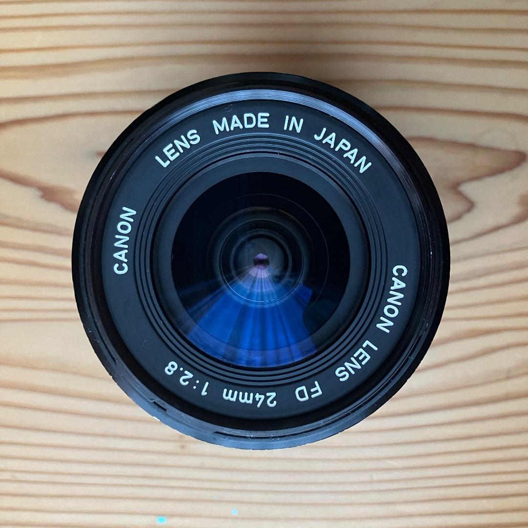CANON LENS FD 24mm f/2.8　純正キャップ、フィルター付き