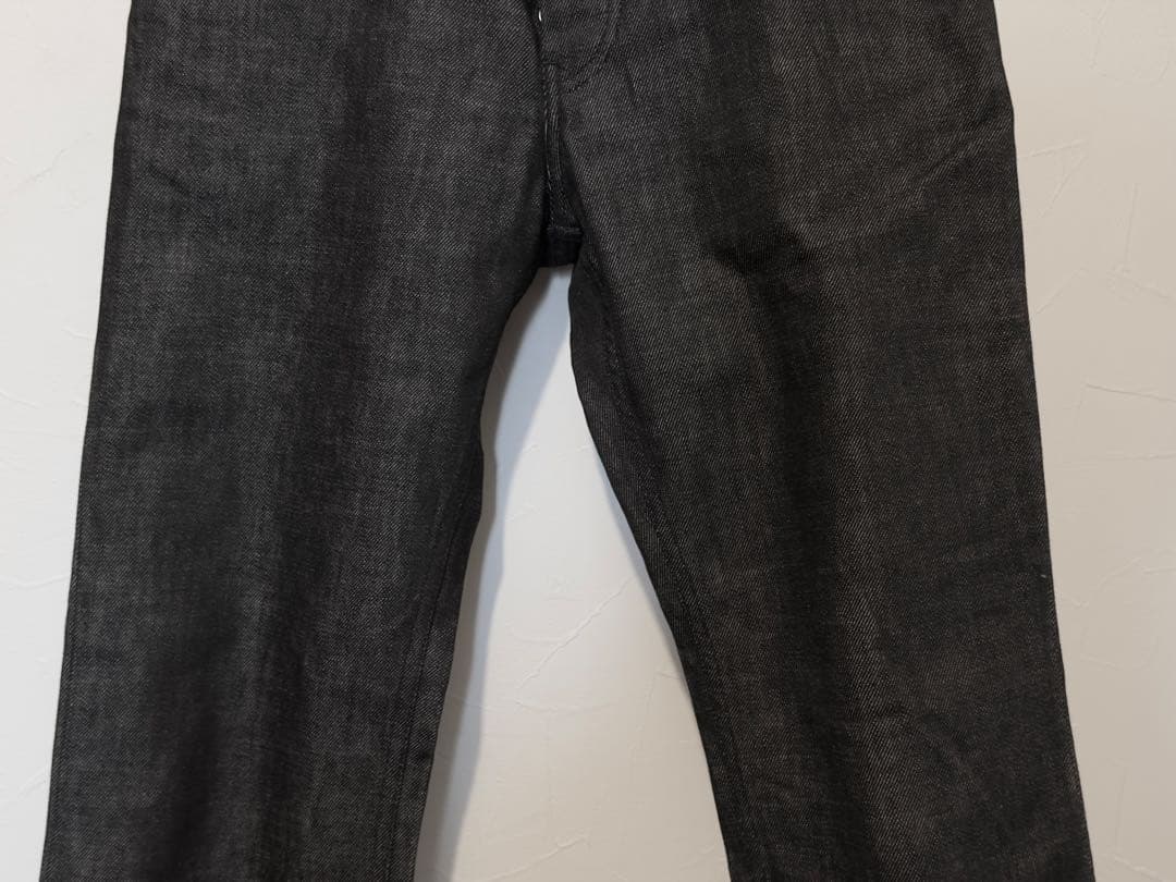 HELMUT LANG TREATED RAW DENIM ダークグレーデニム