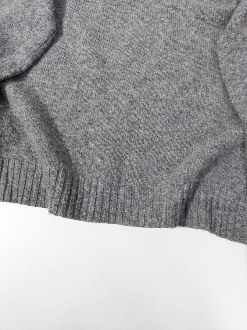 90s Polo by Ralph Lauren ウールニットセーター 灰 古着