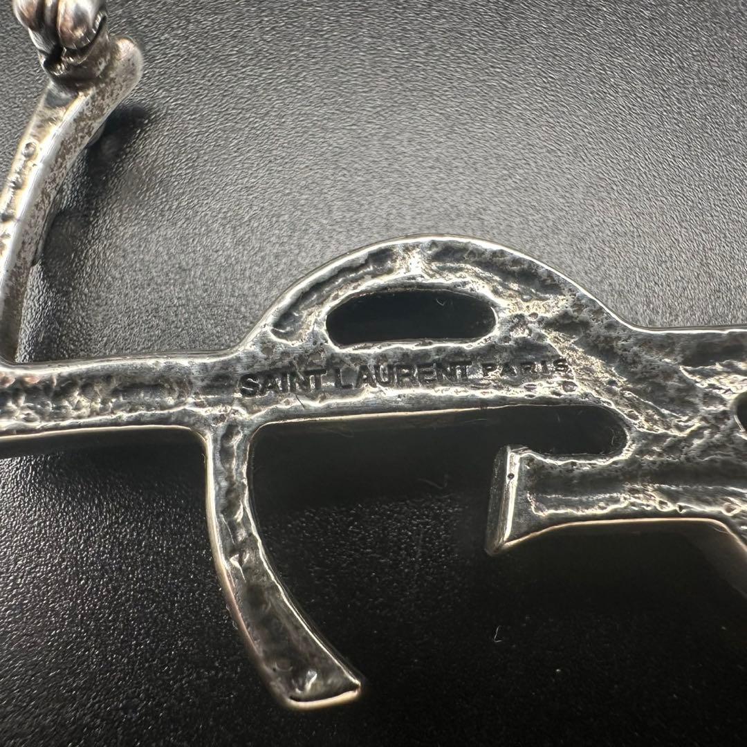 極美品✨　YSL　サンローランパリ　ブローチ　ロゴ　1629