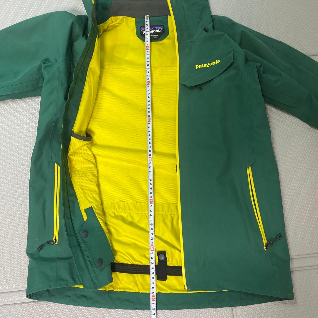patagonia パウダーボウル　ゴアテックス　緑/黄色