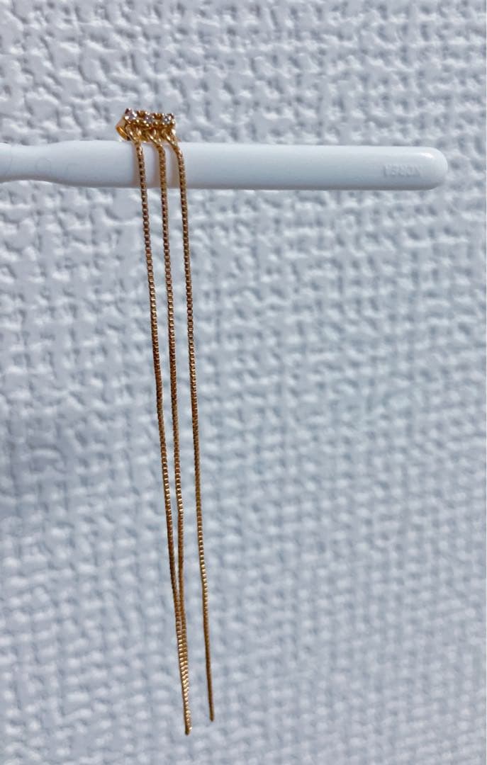 K18 ピアス DIAMOND FRINGE PIERCED EARRING