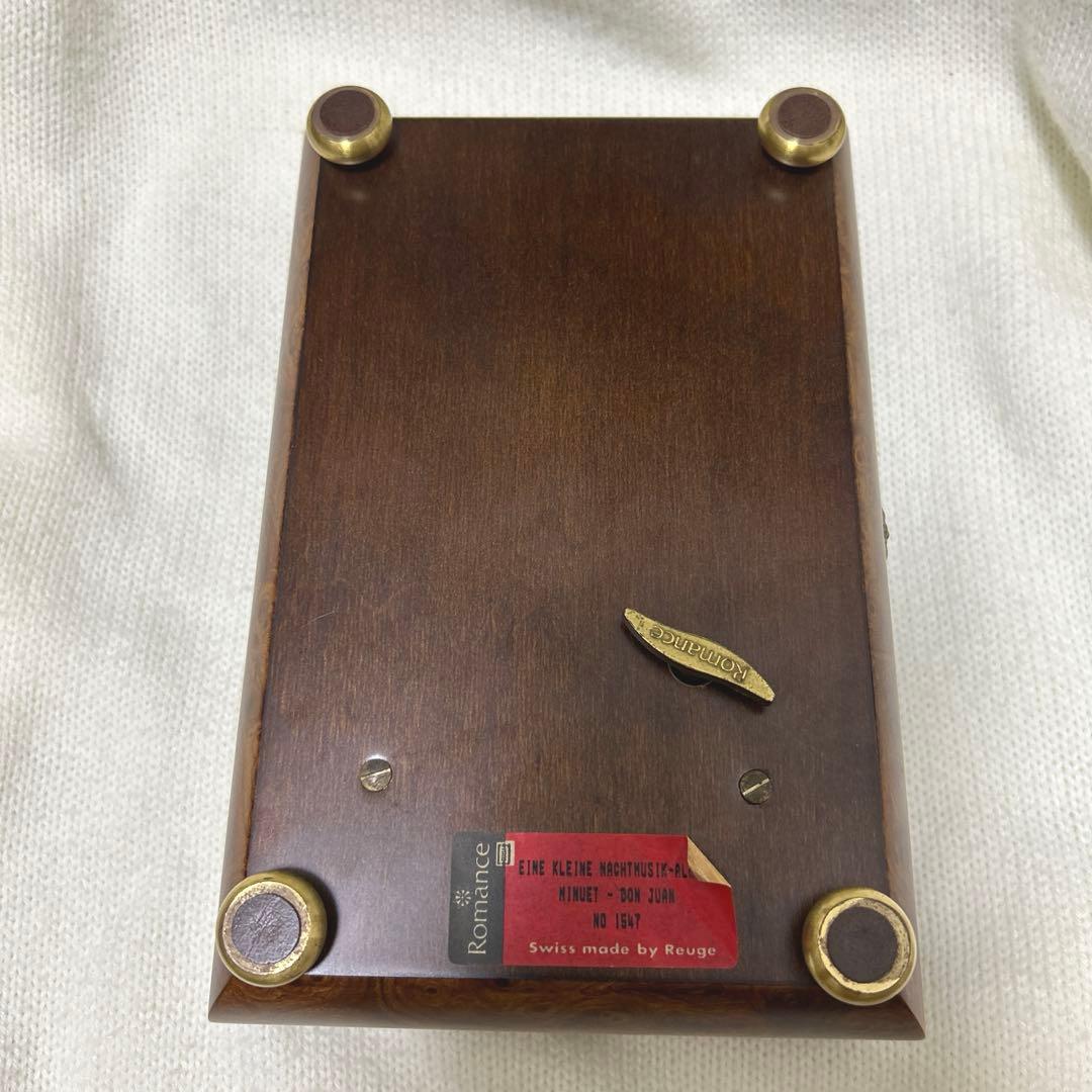 【Romance】REUGE　リュージュ　象嵌　オルゴール　ジュエリーボックス
