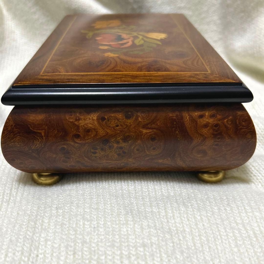 【Romance】REUGE　リュージュ　象嵌　オルゴール　ジュエリーボックス