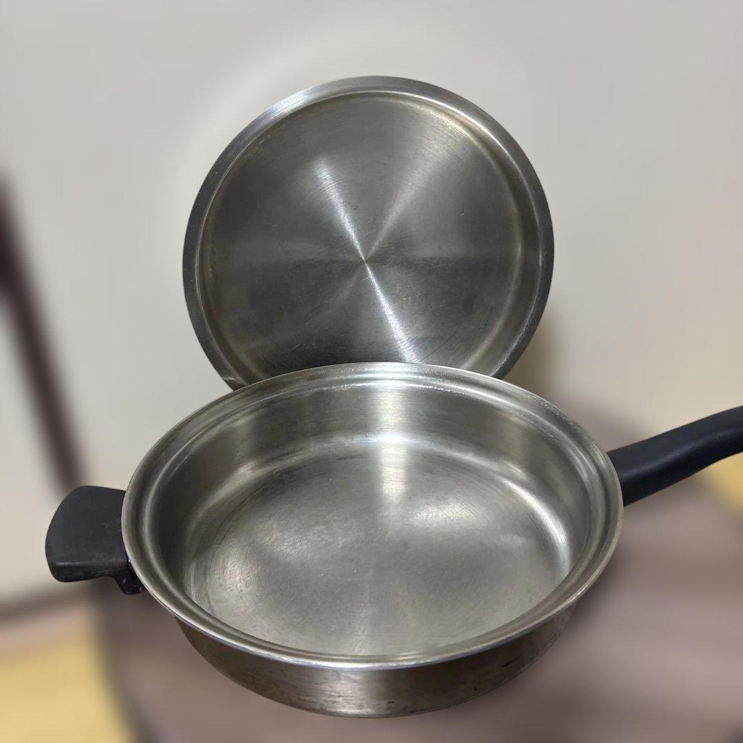 アムウェイステンレス無水フライパン 11195蓋付き