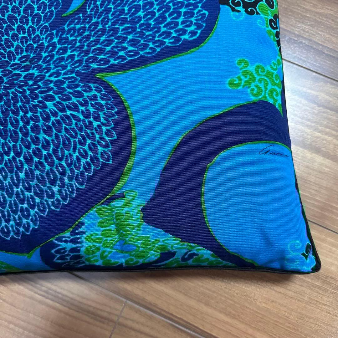 GUCCI グッチ クッション クッションカバー インテリア 小物 ブルー