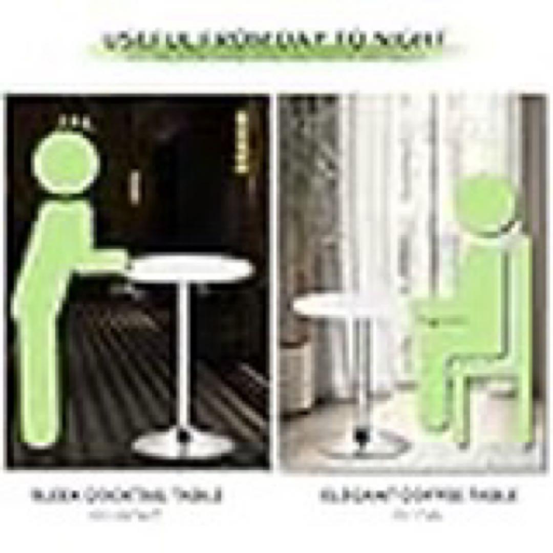 k*ン様 新品⭐︎ホワイト円形テーブル 高さ調整可能