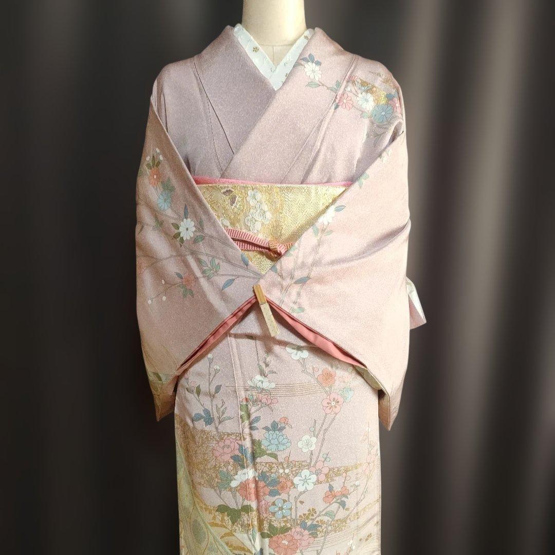 訪問着フルセット ピンク系 小柄さん