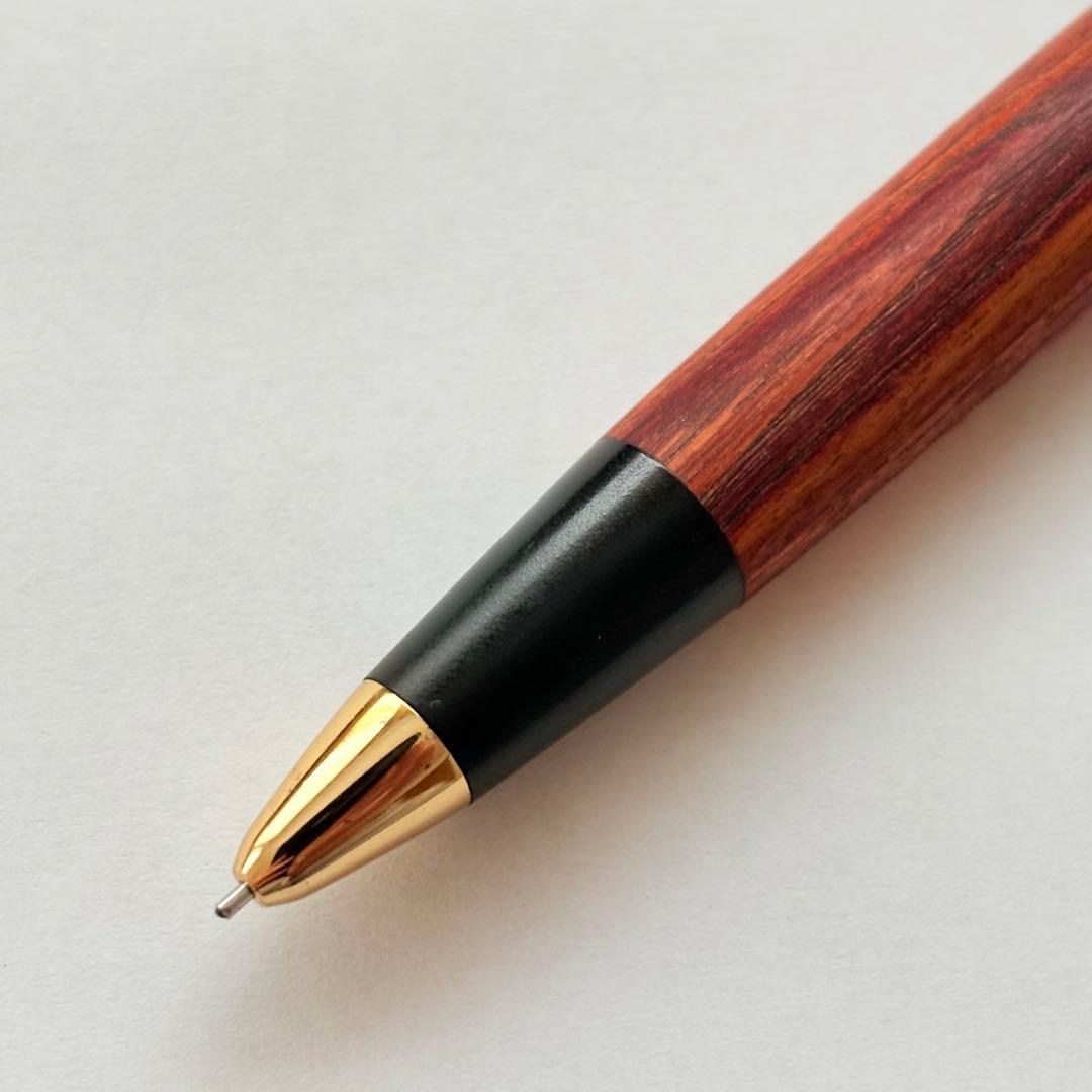 野原工芸 チューリップウッド 新型 シャープペンシル 固定式口金付き ノート付き