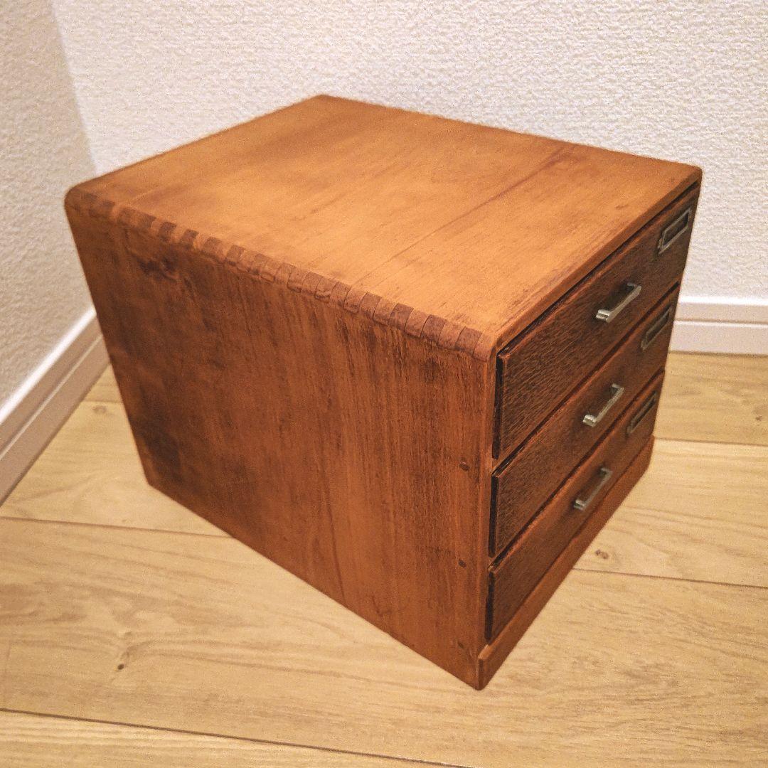 美品　 3段小引き出し①　 昭和レトロ アンティーク　引き出し　年代物
