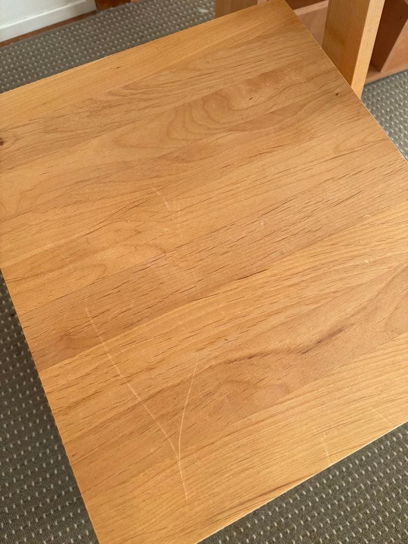 【宮城県引き取り限定】堀田木工所　ウッディ　アルダー無垢材学習机デスクセット