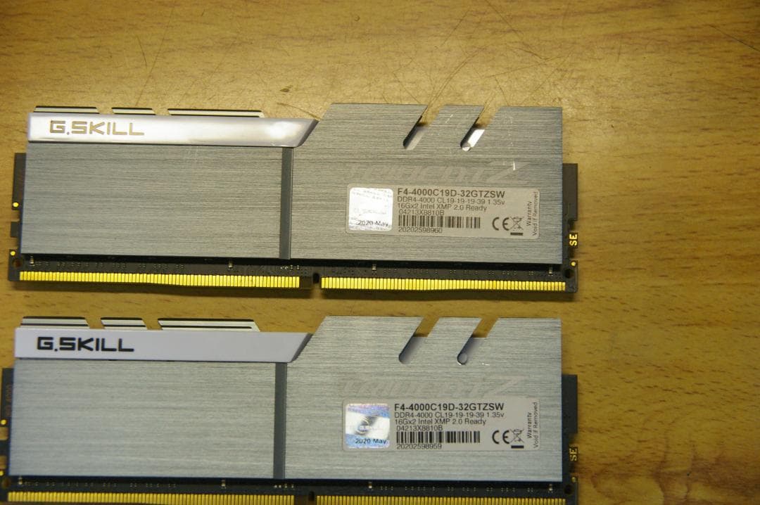 ゲーマー高速な G.SKILL F4-4000C 32GB (2x16GB)