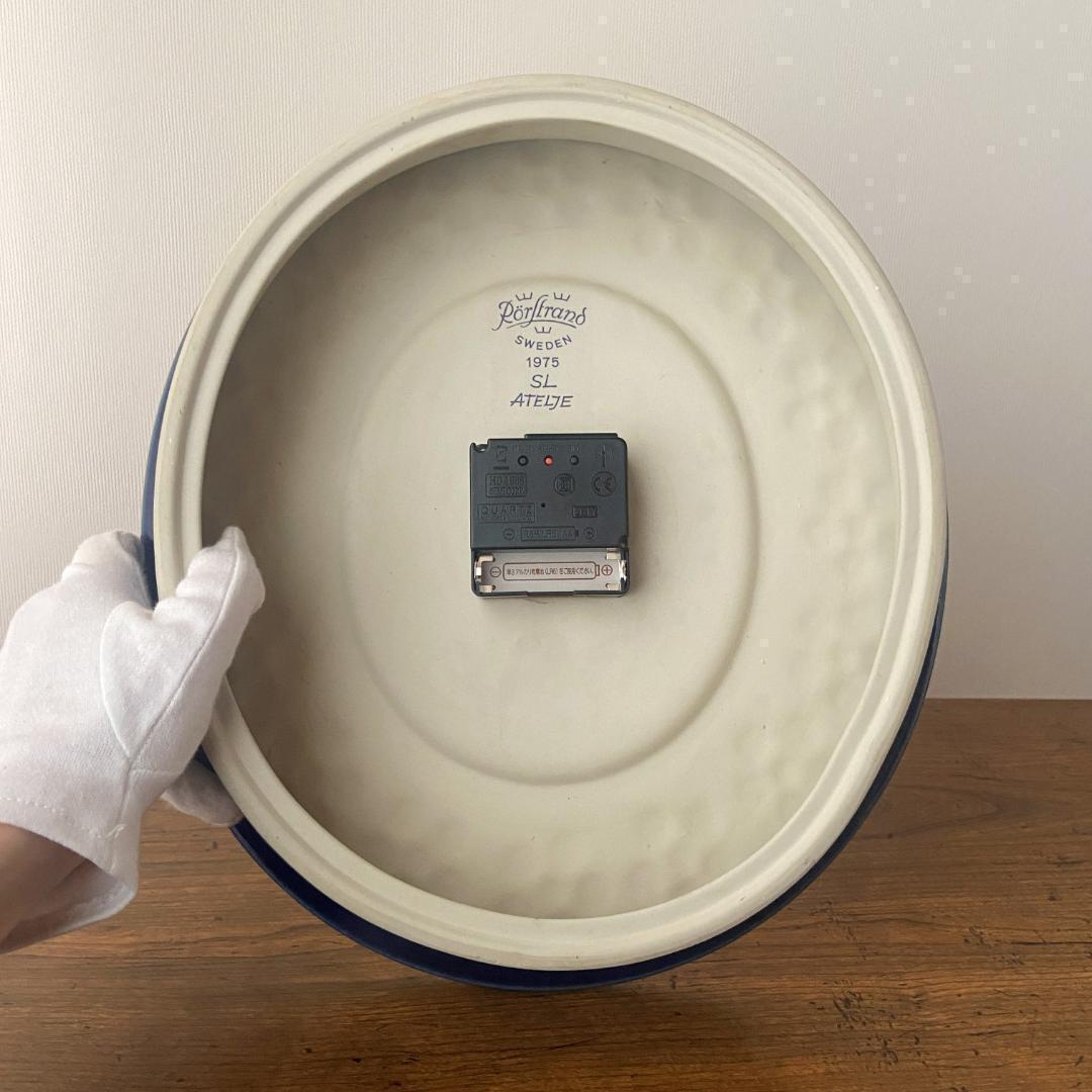 ◇極希少◇ ロールストランド 陶器製 ヴィンテージ 壁掛け時計 電波時計に交換済