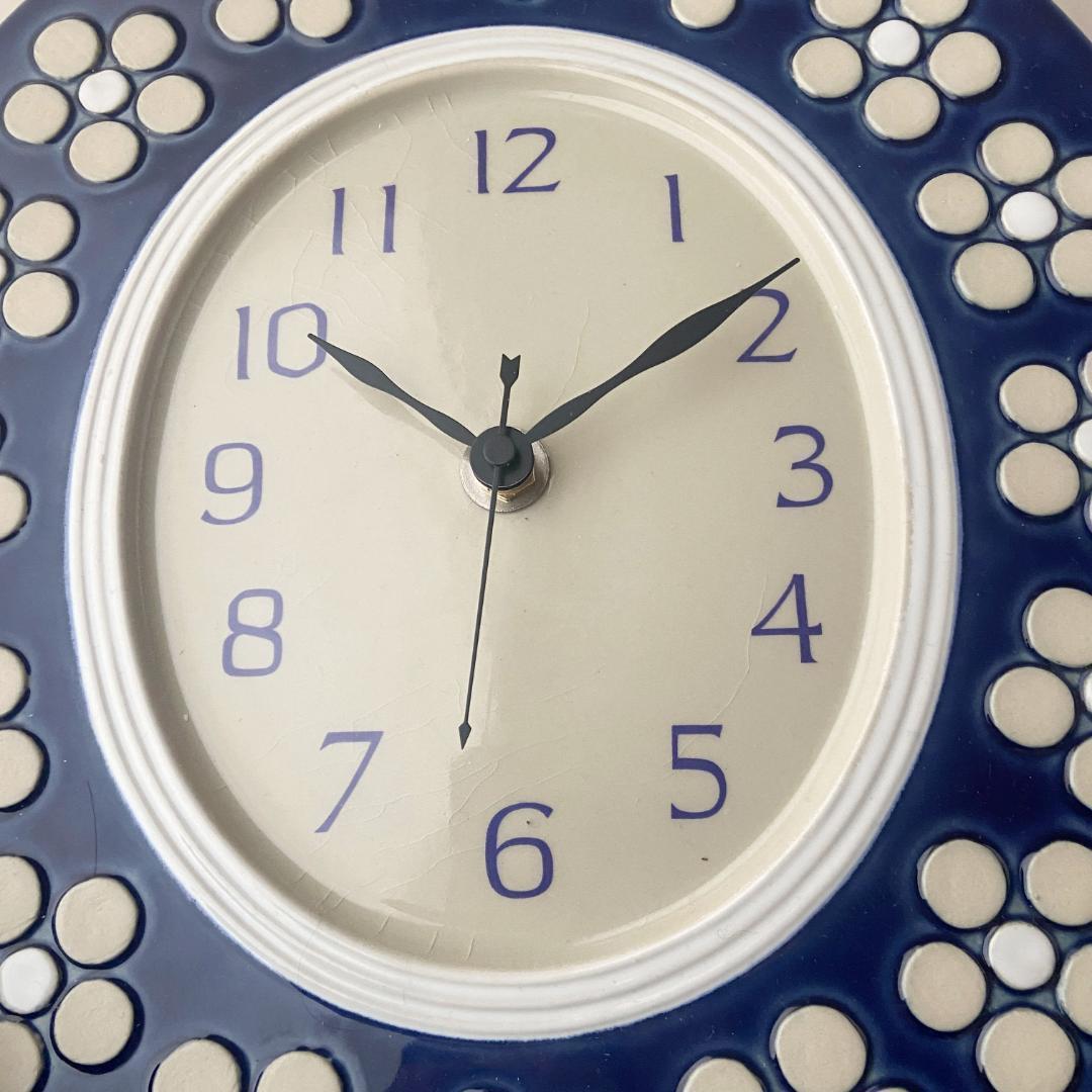 ◇極希少◇ ロールストランド 陶器製 ヴィンテージ 壁掛け時計 電波時計に交換済