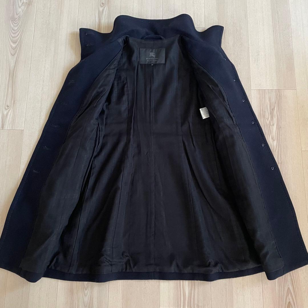 希少デザイン✨バーバリーブラックレーベル ナポレオンコート 38サイズ ネイビー