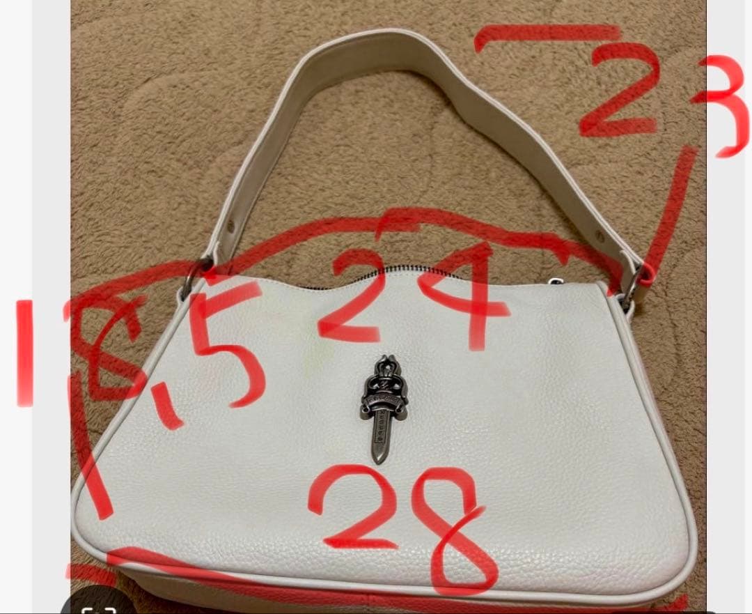 クロムハーツ　白ホワイト　ハンドバッグ　新品未使用品