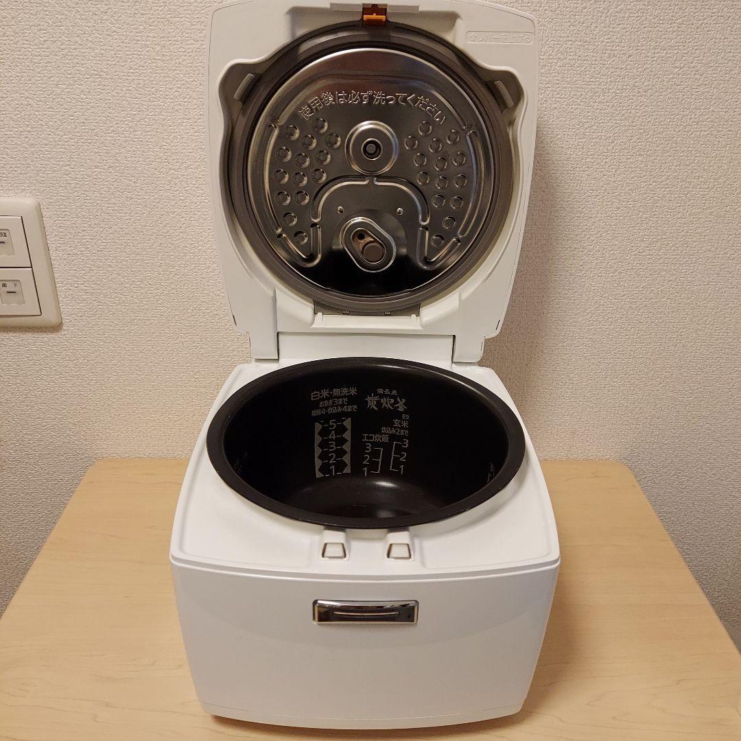 三菱IHジャー 炊飯器　炭炊釜　1.0L　NJ-VE109-W形　2019年製