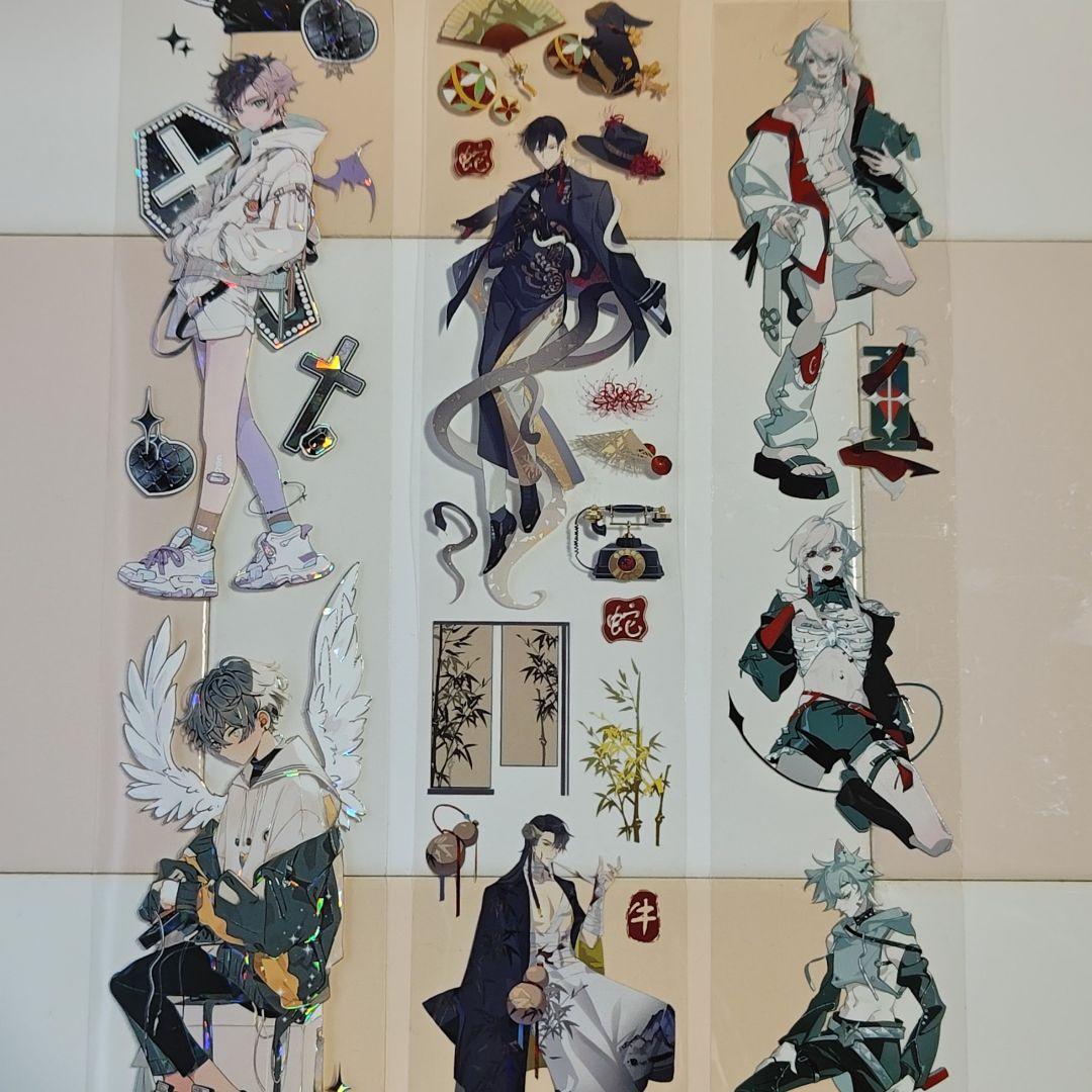 海外マスキングテープ　人物マステ　男の子　まとめ売り　新品1個　中古33個　他