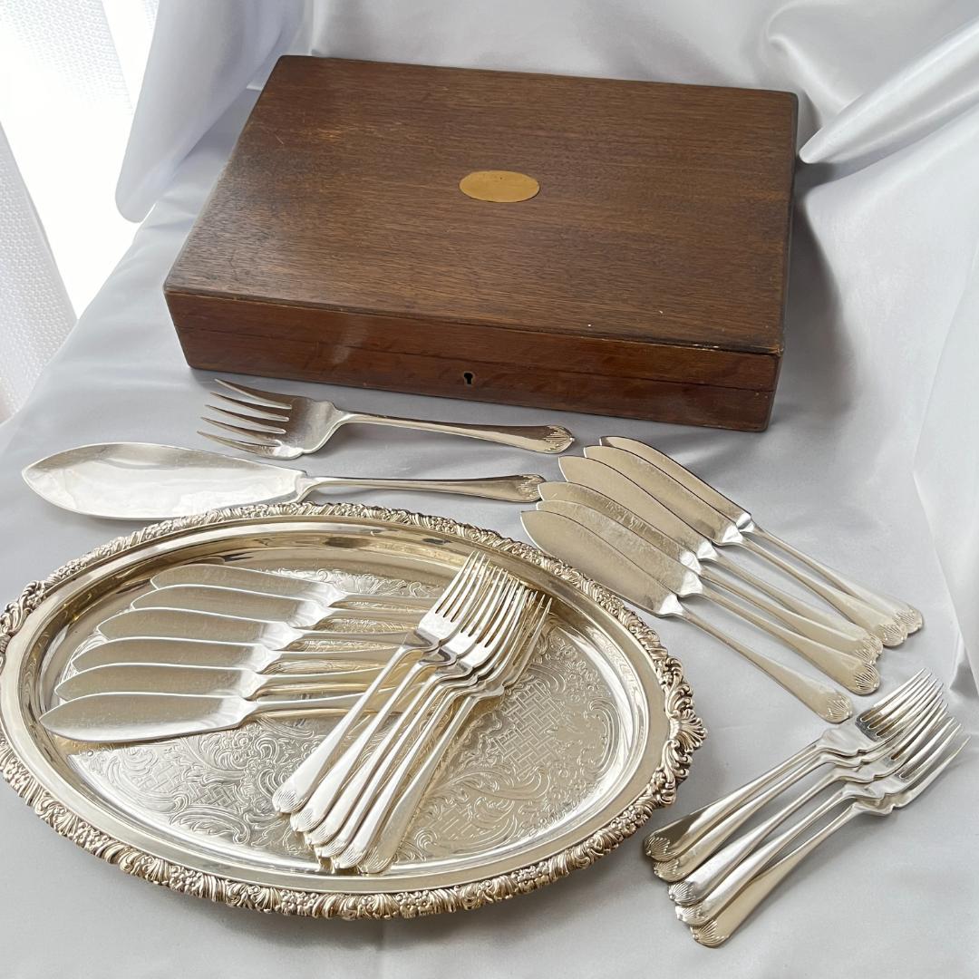 【Henry Wilkinson & Co】カトラリーセット 23本サーバー2本