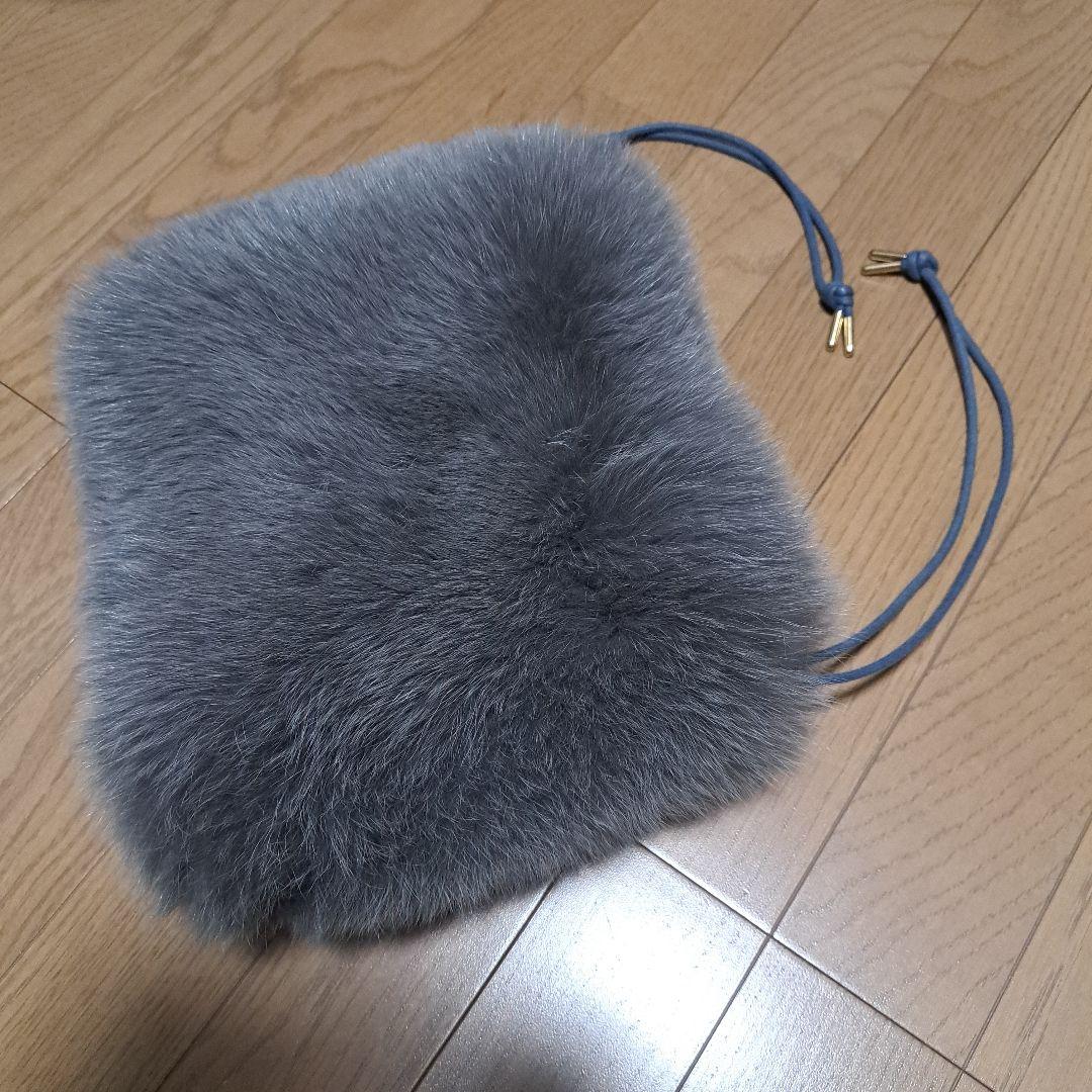 モ*ロ様 定価7万 LUDLOW ボリューム フォックスファー ハンドバッグ 巾