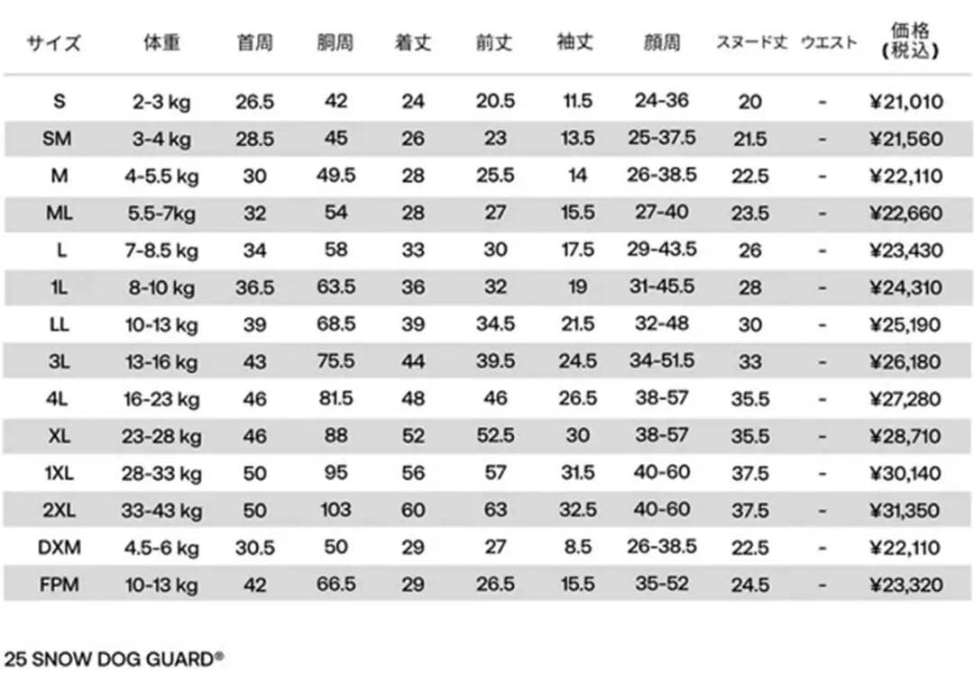 ALPHAICON [アルファアイコン] スノードッグガード・ドッグウエア M