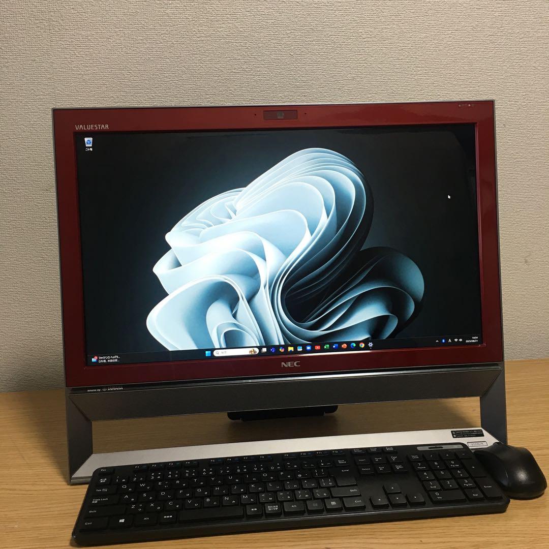 地デジ 一体型 NEC Win11 8Gメモリ 快適SSD 21.5'モニター