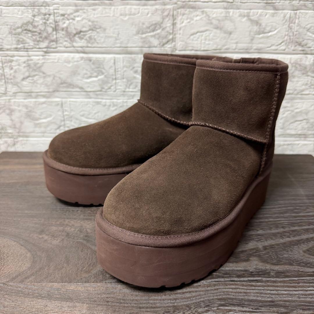 UGG クラシックミニ プラットフォーム ブラウン 25cm
