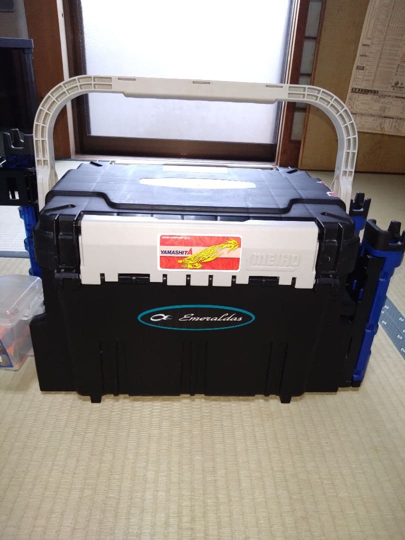 y’s　餌木51本と明邦バケットマウスBM-5000セット、ルアーボックス