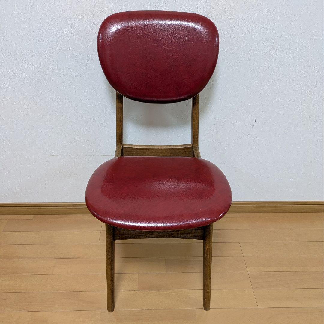 ダイニングチェア Pin Chair 鋲打ちレッドPin-RDレトロ北欧