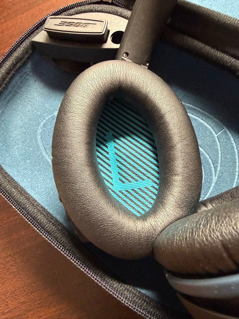 BOSE QC25 ノイズキャンセリングヘッドホン 有線 動作品 収納ケース付