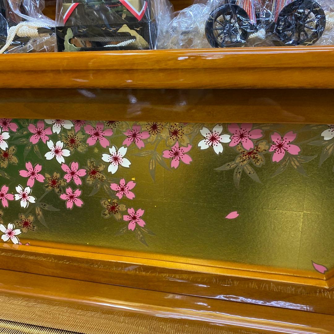 雛人形セット 桜模様 大きめ