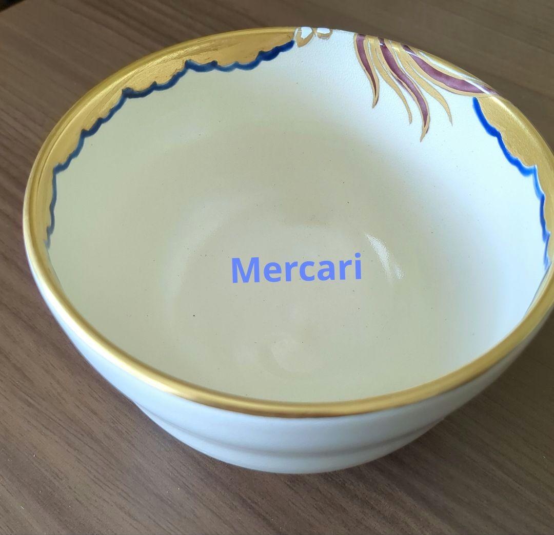 西村清翠作　茶碗　鳳凰