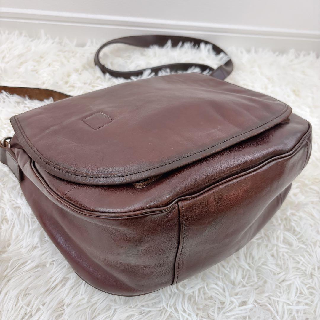 希少✨MARGARET HOWELL ×PORTER レザーショルダー 茶