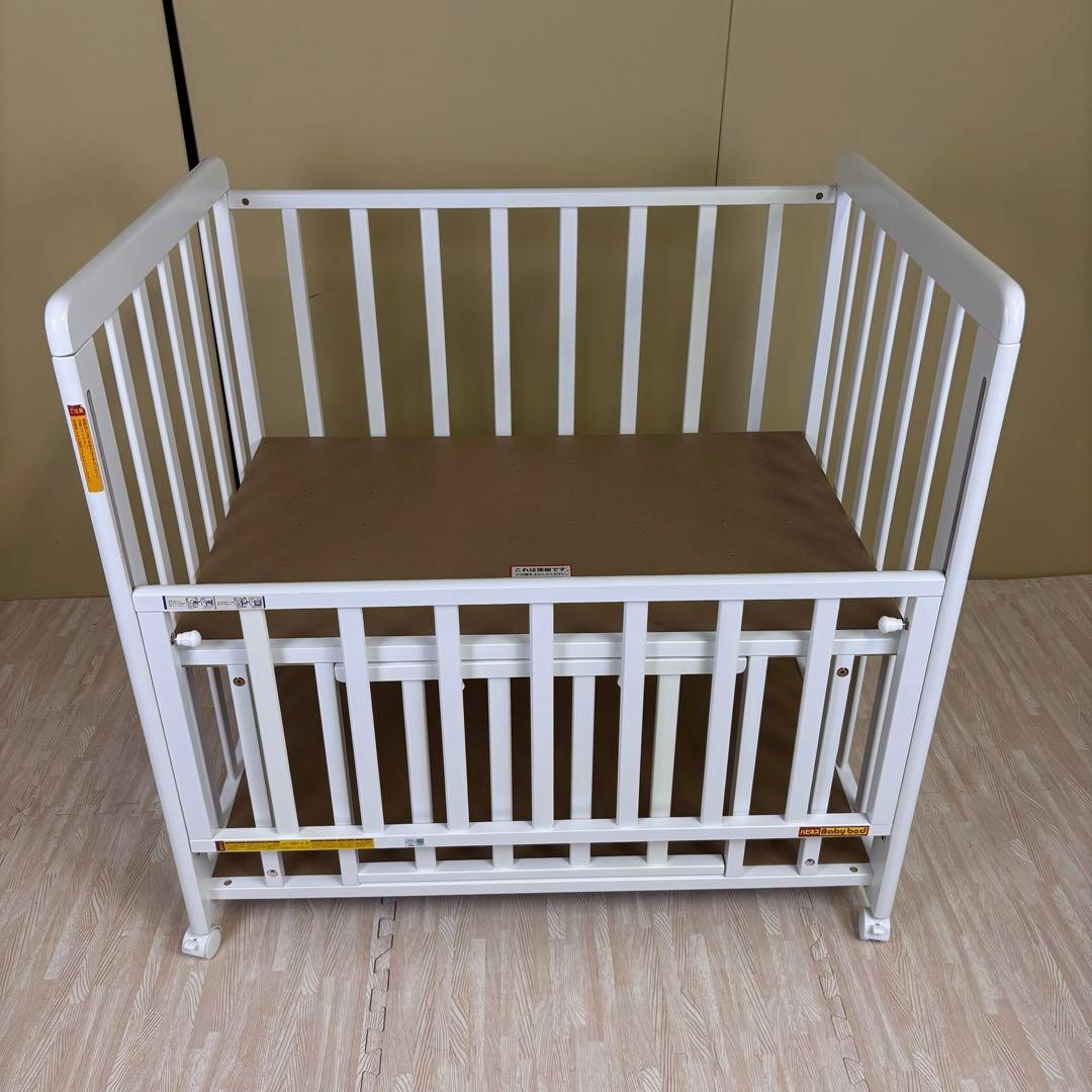 除菌清掃済　☆超美品☆　ミニベビーベッド　ホワイト
