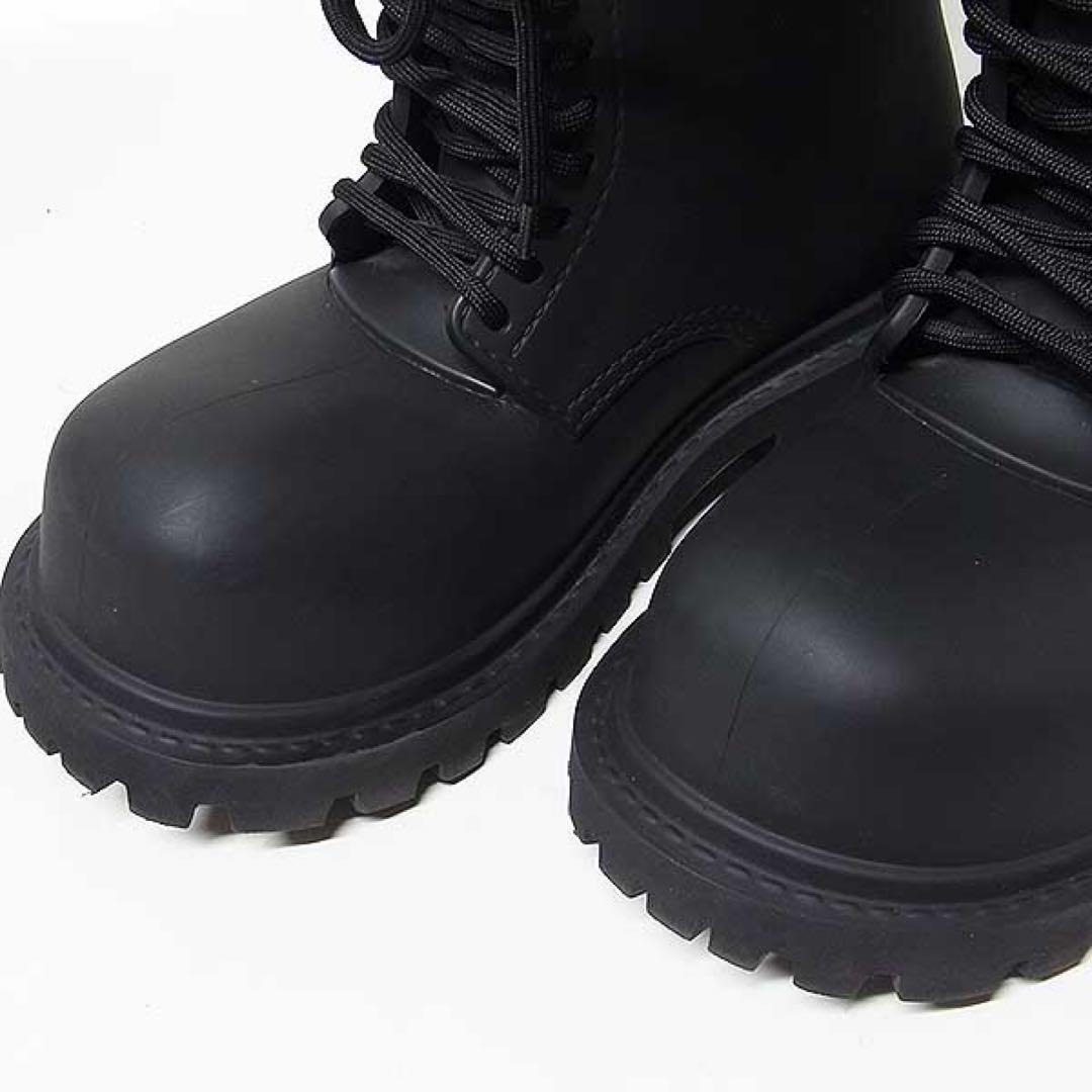 【BALENCIAGA】ステロイドブーツ レースアップ ラバー 40