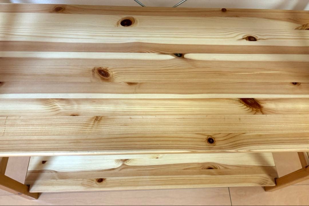 パイン材ユニットシェルフ　86センチ幅　小　無印良品　2個セット　収納棚　木材