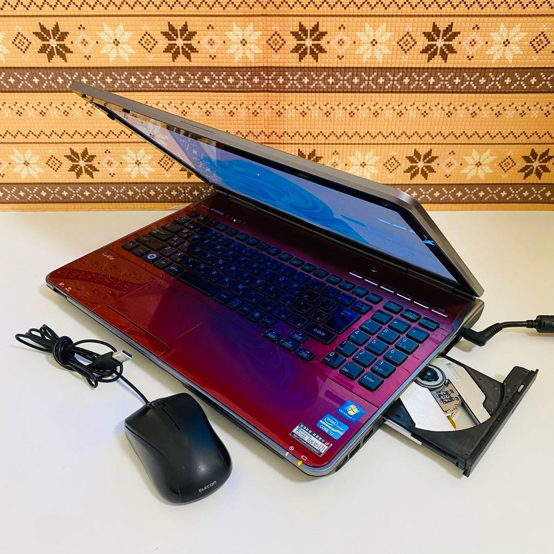 Y44 NECノートパソコン i7メモリ8G高速 Windows11オフィス付き