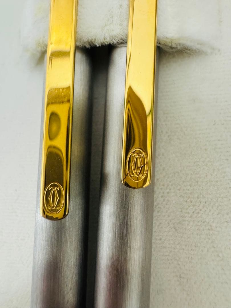 【希少·美品】must de Cartier ペンセット＆キーホルダー 箱付