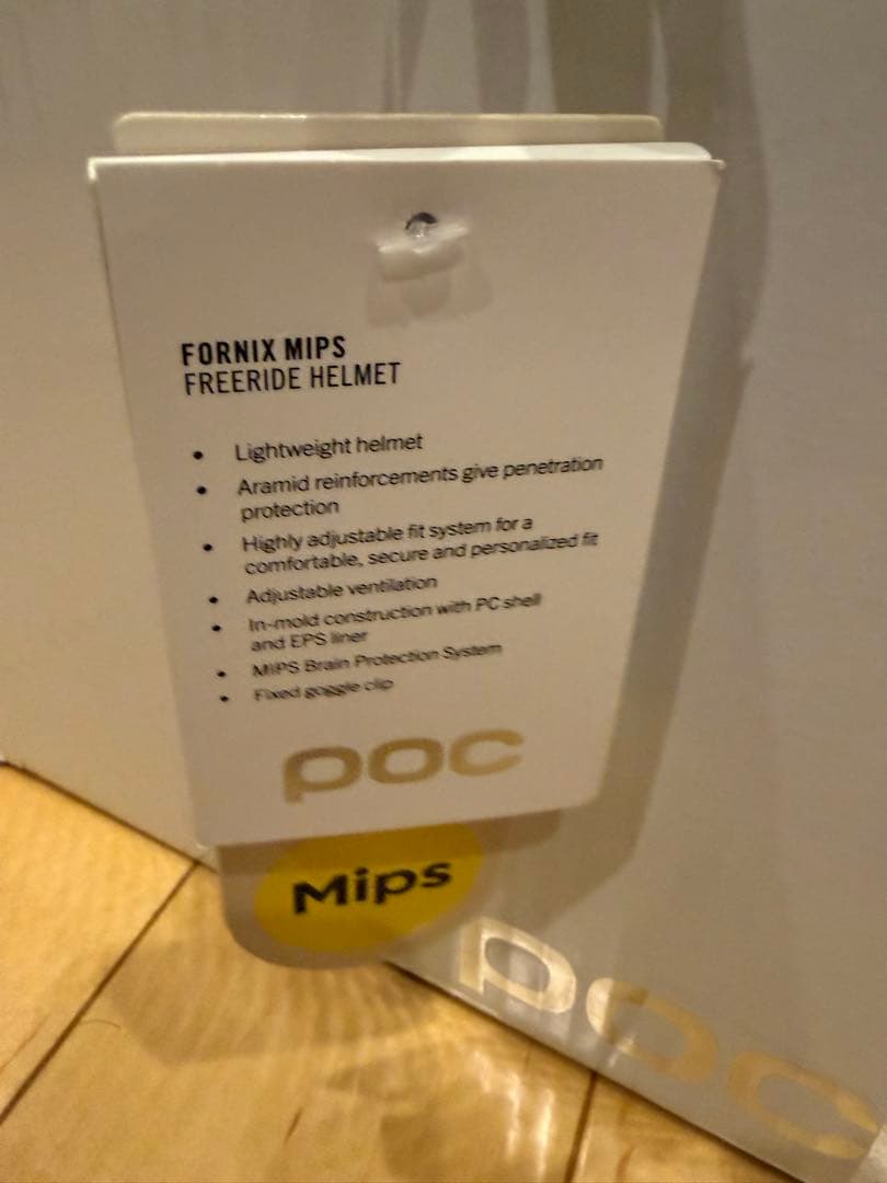 大人気　POC ホワイトヘルメット　ML55-58cm