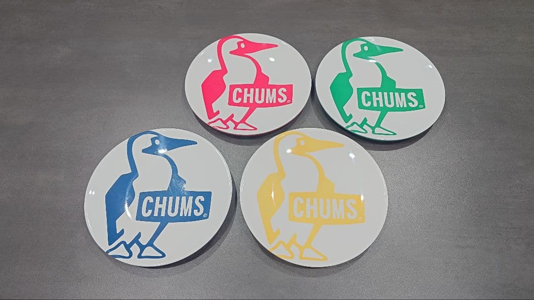 【廃盤】CHUMS メラミンディッシュ セット＋スプーン、フォーク